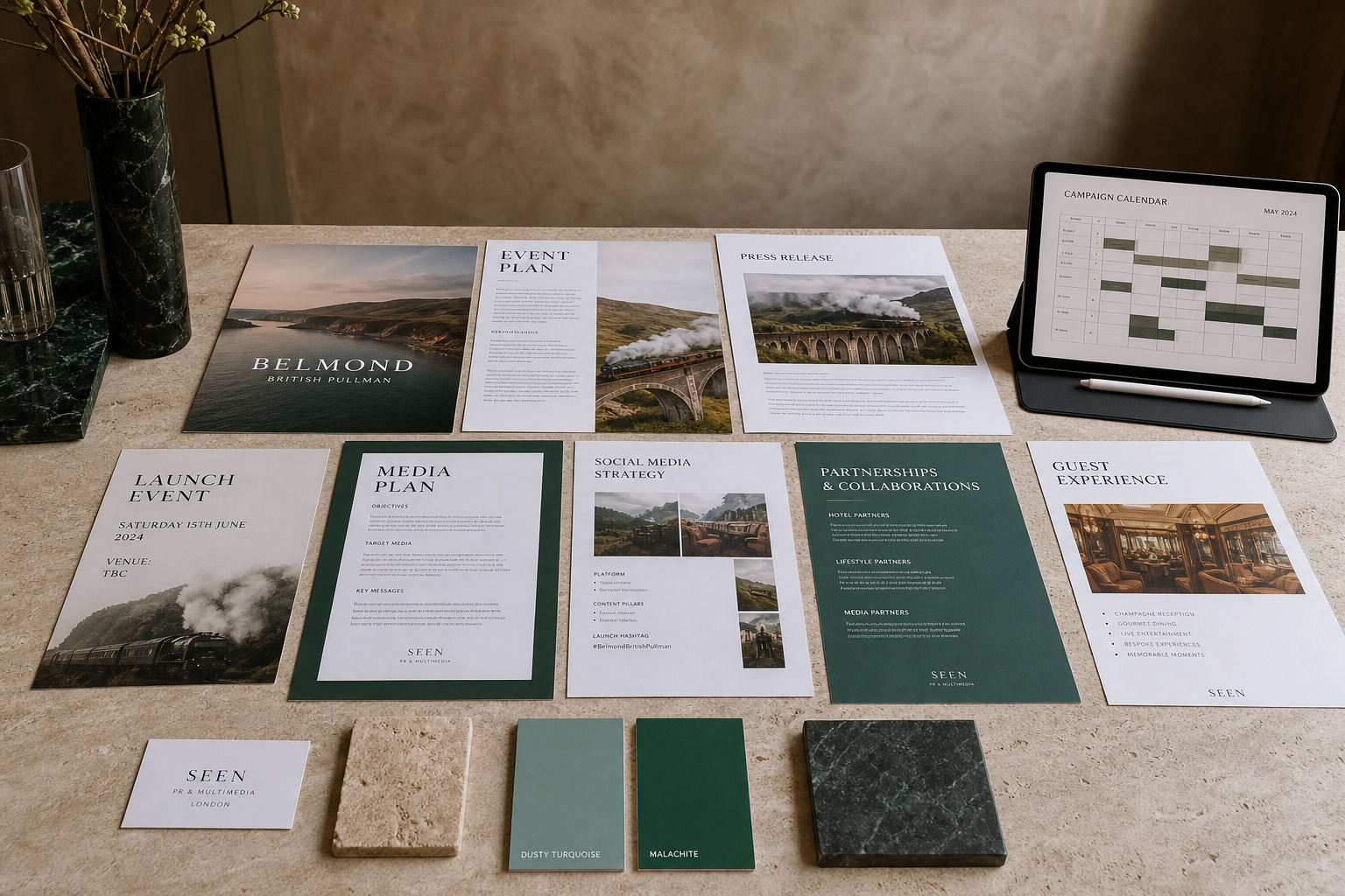 Event promotion campaign planning table at VMOTION LTD