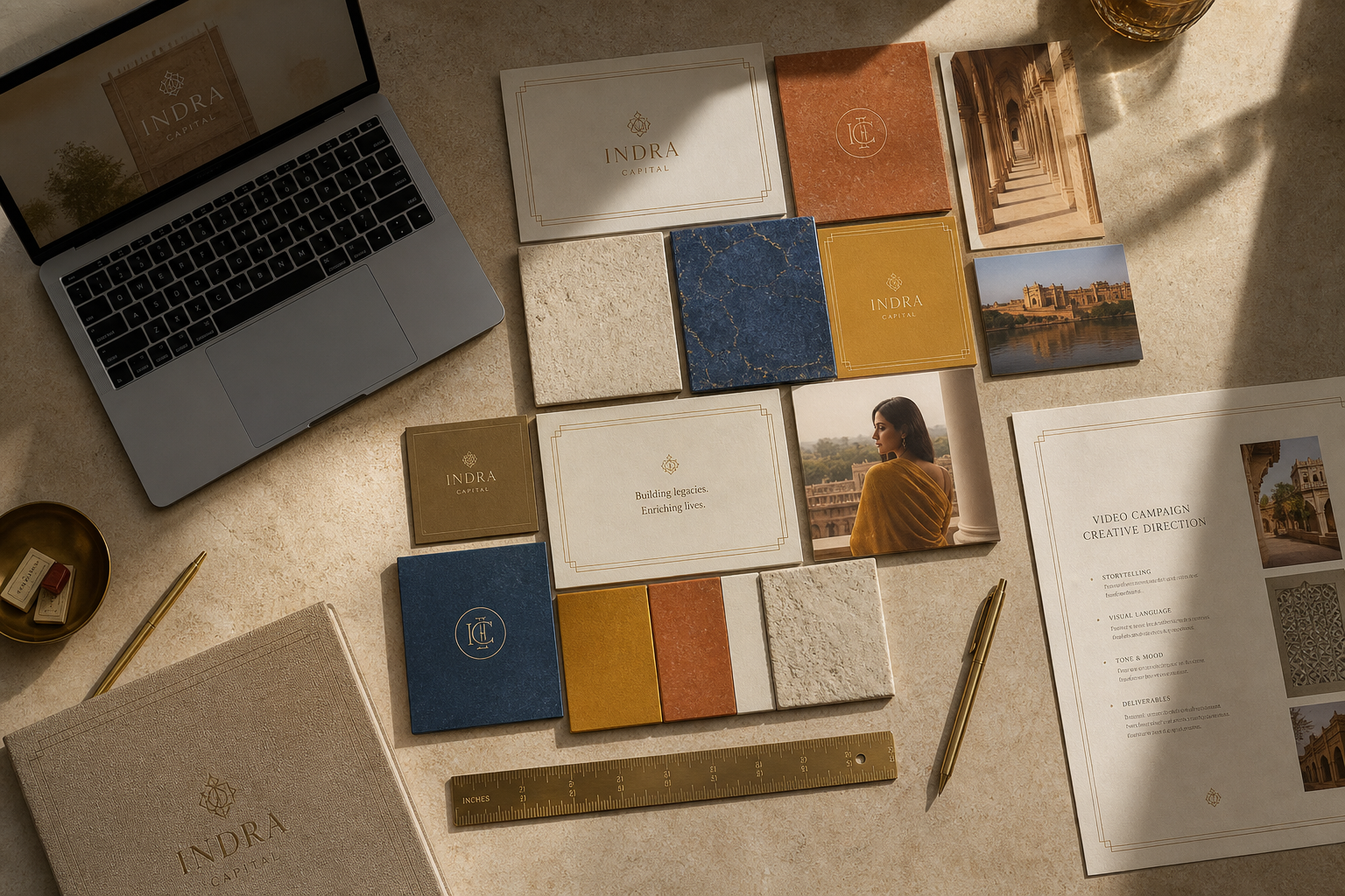 Creative direction brand boards as tessera samples